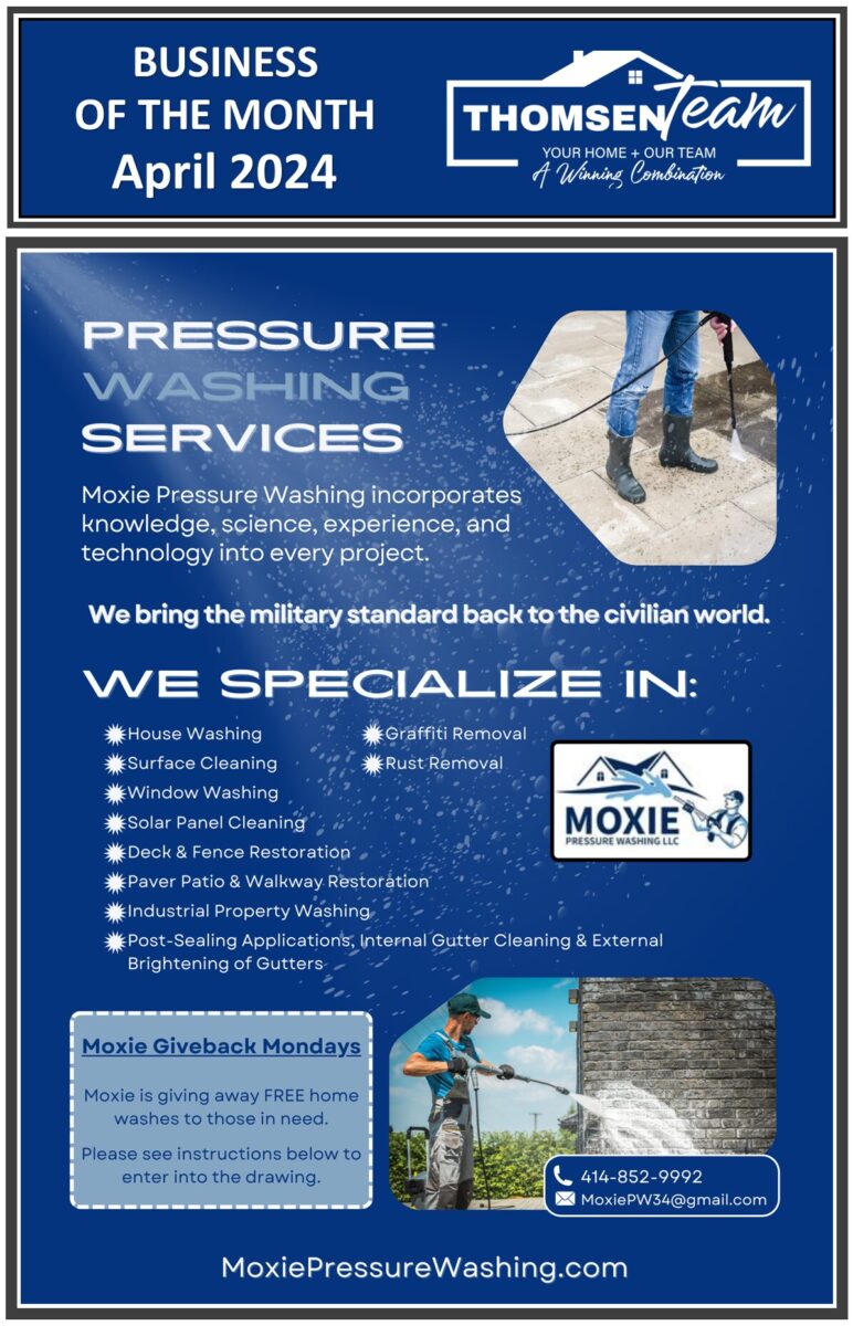 April Business of the Month - Moxie Pressure Washing